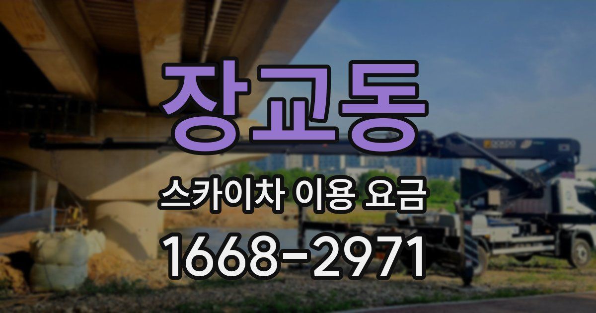 장교동 스카이차 이용 요금
