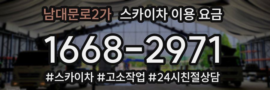 남대문로2가 스카이차 이용 요금