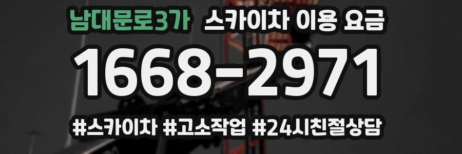 남대문로3가 스카이차 이용 요금