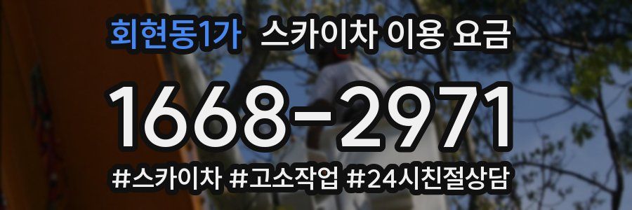 회현동1가 스카이차 이용 요금