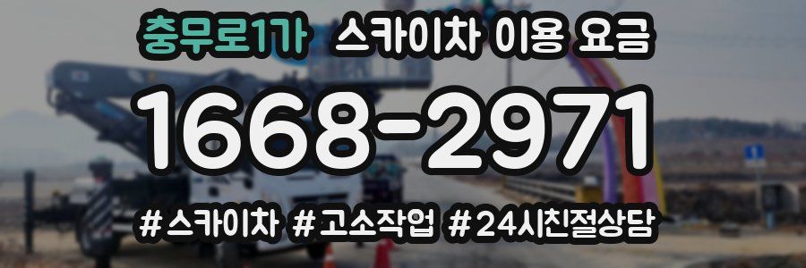 충무로1가 스카이차 이용 요금