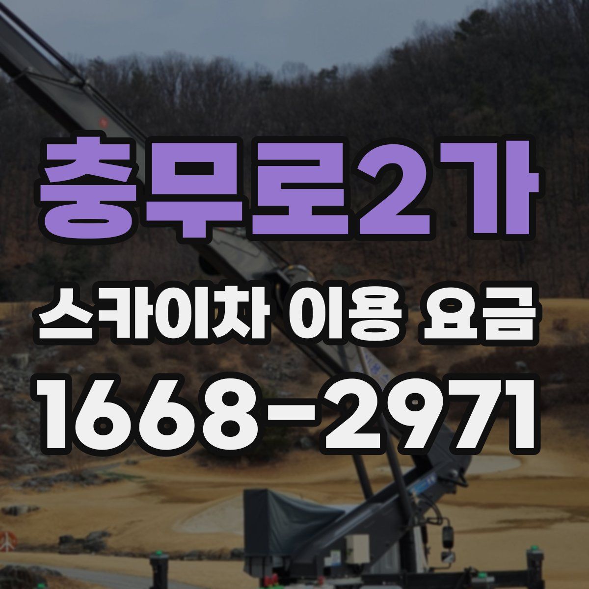 충무로2가 스카이차 이용 요금