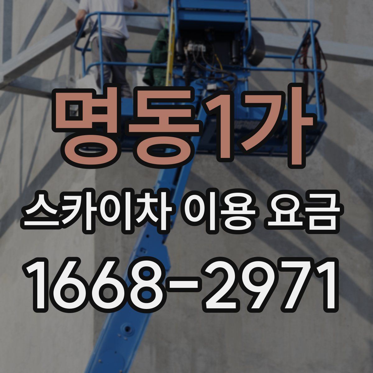 명동1가 스카이차 이용 요금