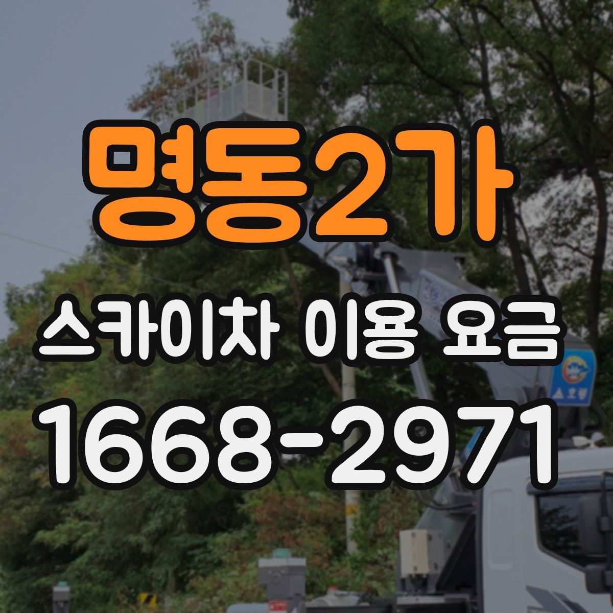 명동2가 스카이차 이용 요금