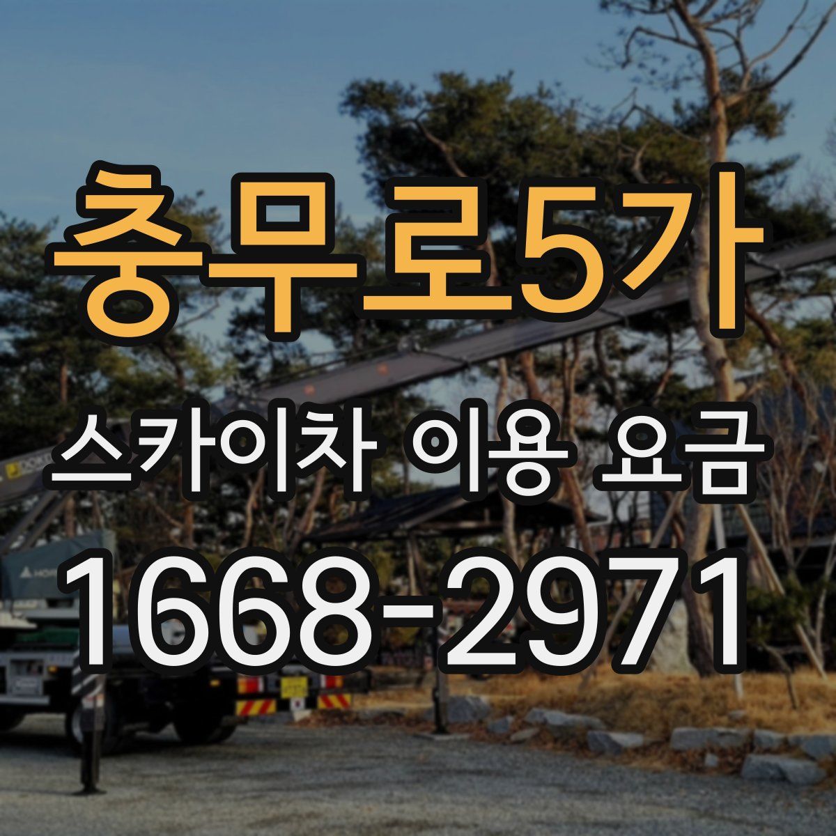 충무로5가 스카이차 이용 요금