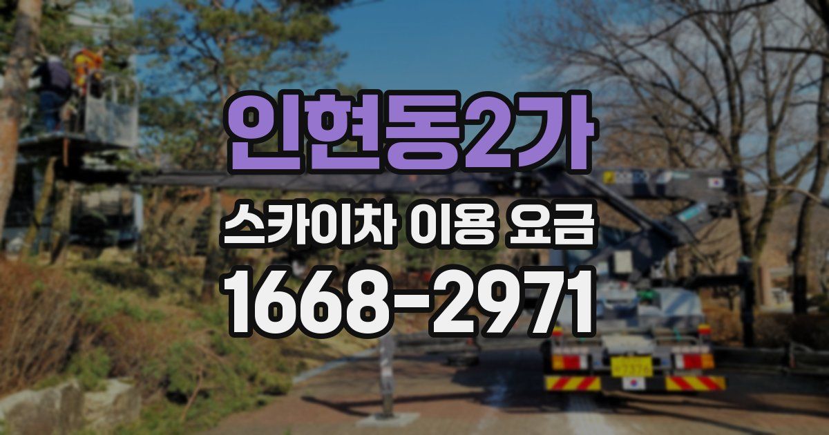 인현동2가 스카이차 이용 요금