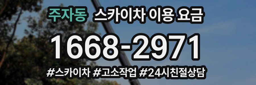 주자동 스카이차 이용 요금