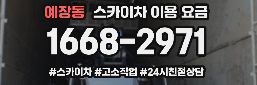 예장동 스카이차 이용 요금