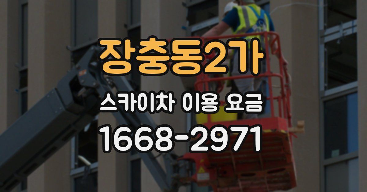 장충동2가 스카이차 이용 요금