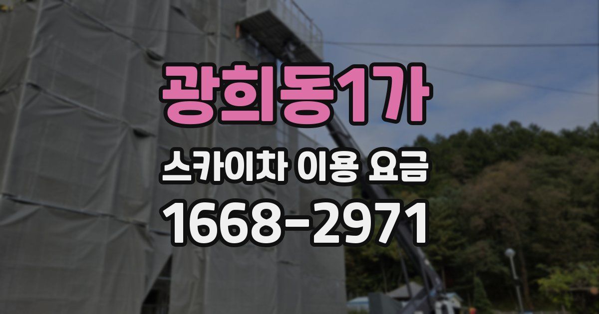 광희동1가 스카이차 이용 요금