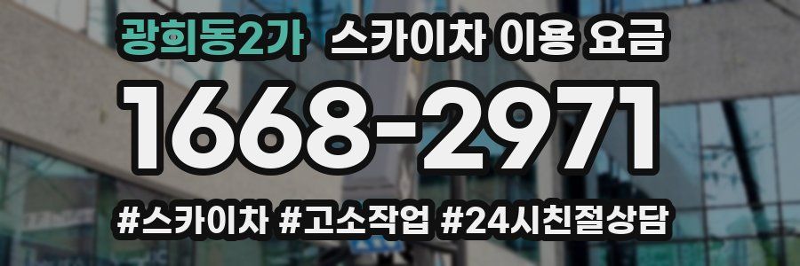 광희동2가 스카이차 이용 요금