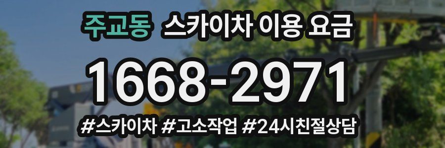 주교동 스카이차 이용 요금