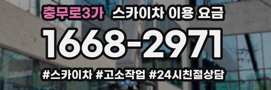 충무로3가 스카이차 이용 요금
