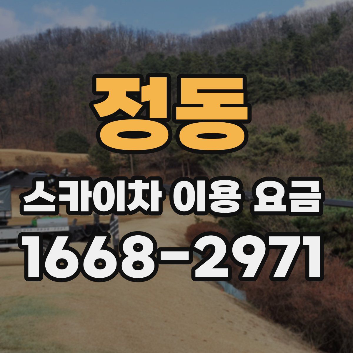 정동 스카이차 이용 요금