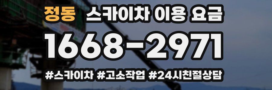 정동 스카이차 이용 요금