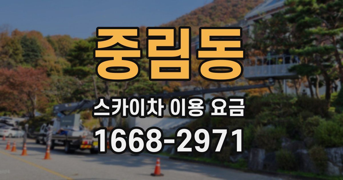 중림동 스카이차 이용 요금