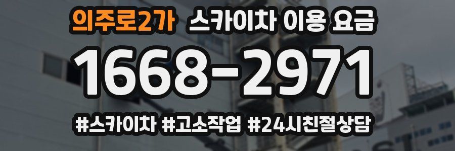 의주로2가 스카이차 이용 요금