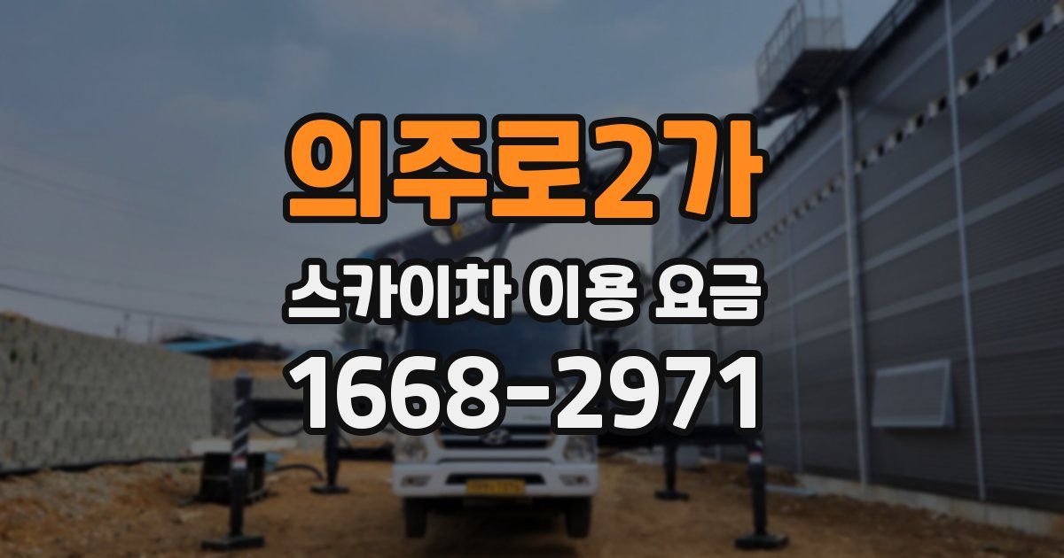 의주로2가 스카이차 이용 요금