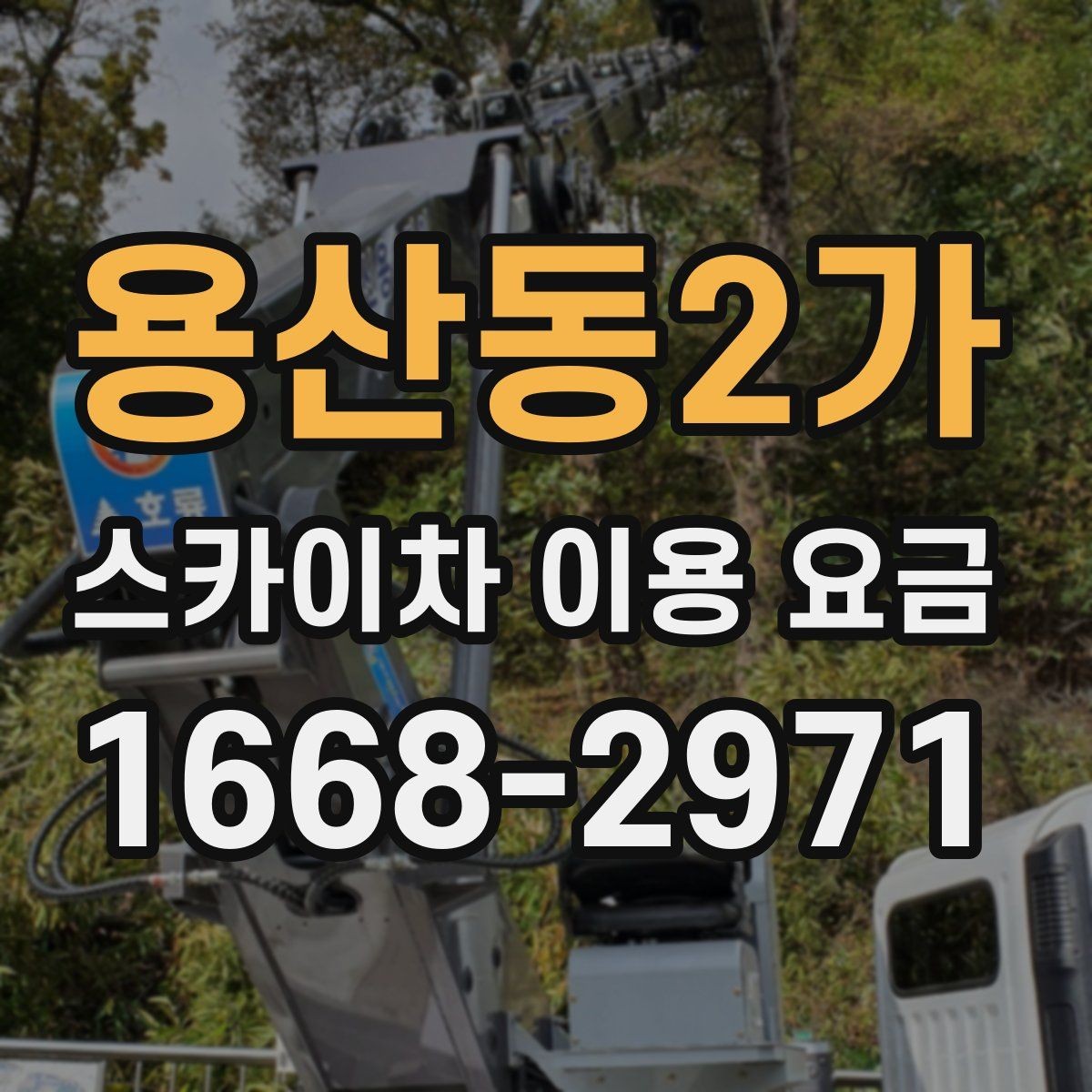 용산동2가 스카이차 이용 요금 상담, 어떤 정보를 알려야 할까