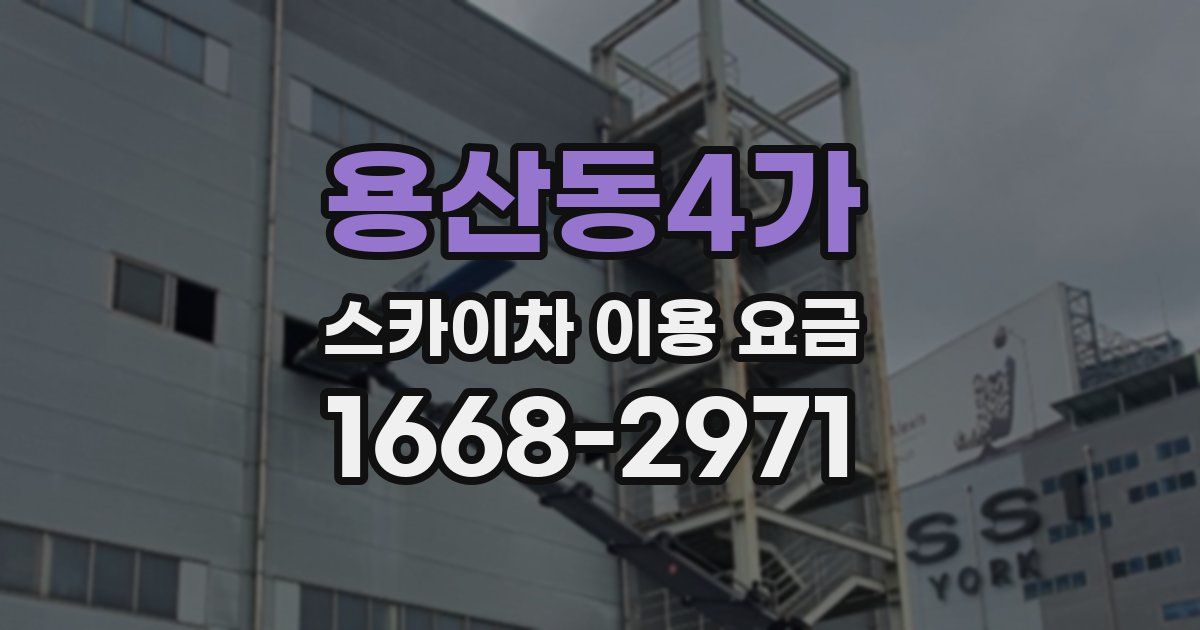 용산동4가 스카이차 이용 요금