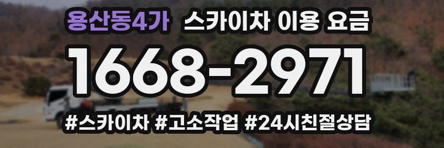 용산동4가 스카이차 이용 요금