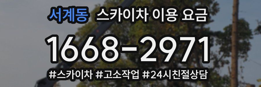 서계동 스카이차 이용 요금