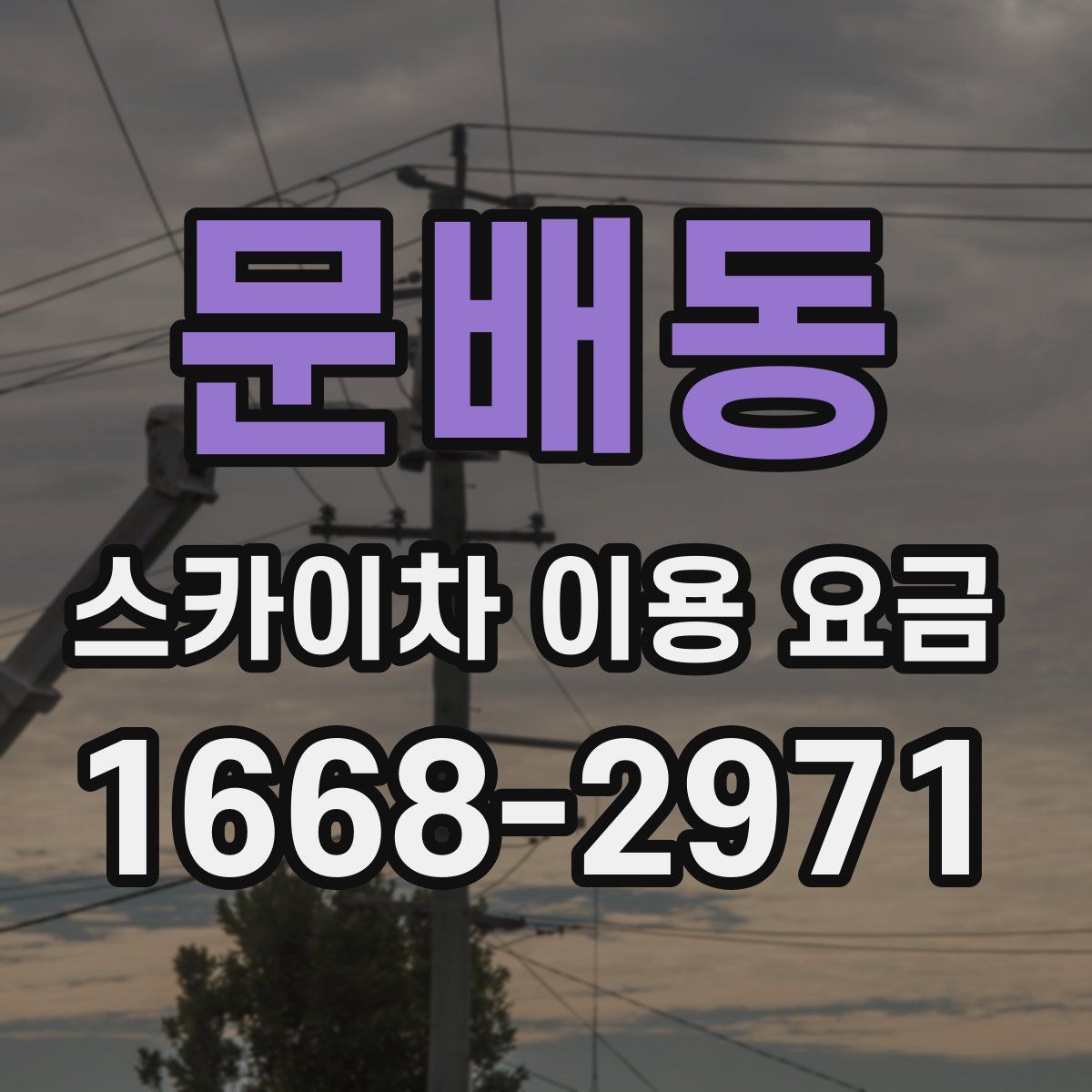 문배동 스카이차 이용 요금