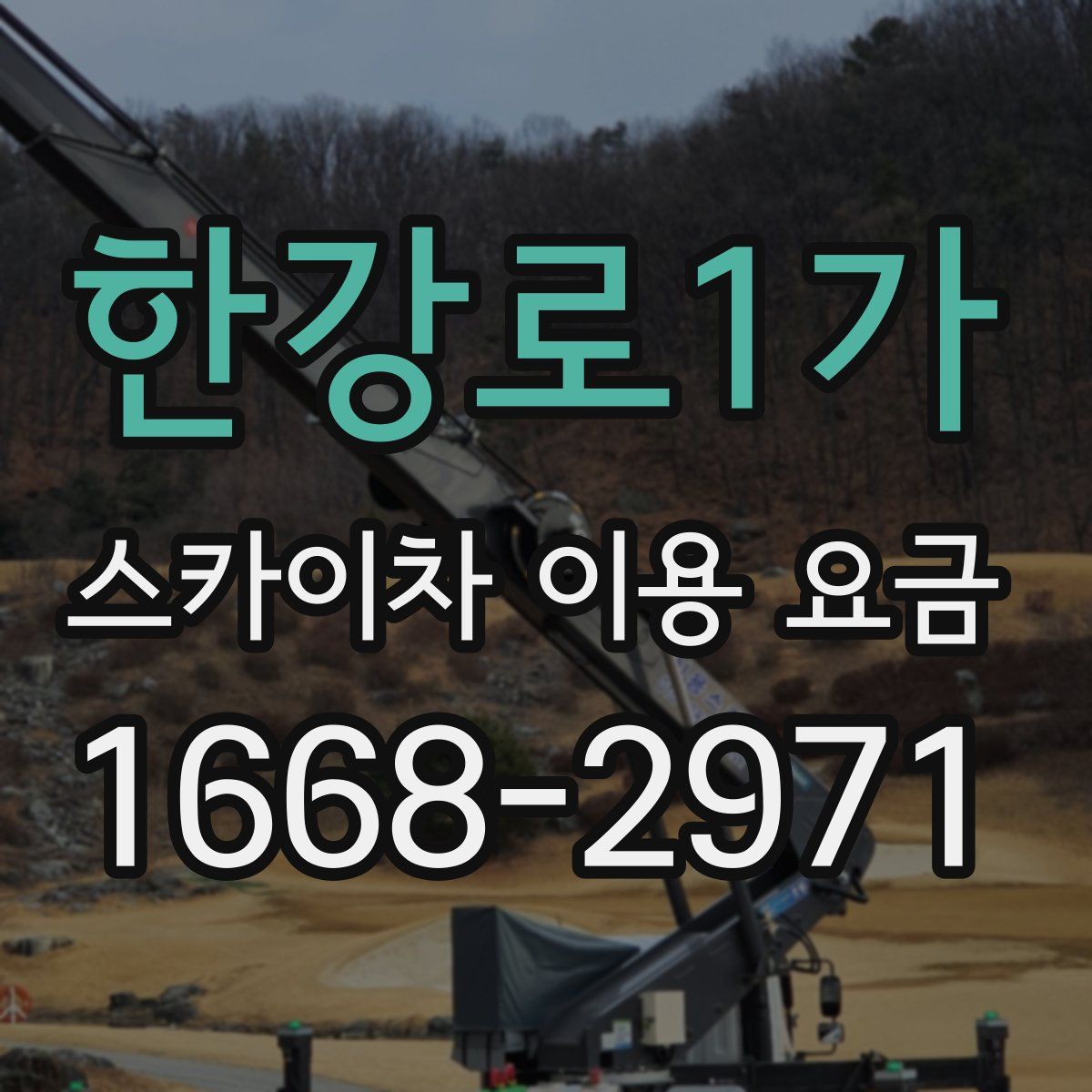 한강로1가 스카이차 이용 요금