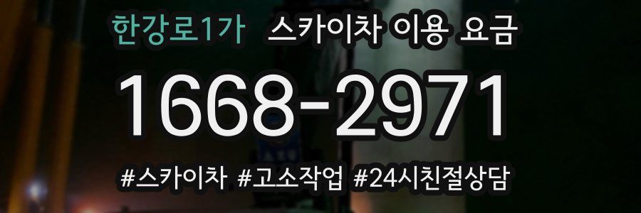 한강로1가 스카이차 이용 요금