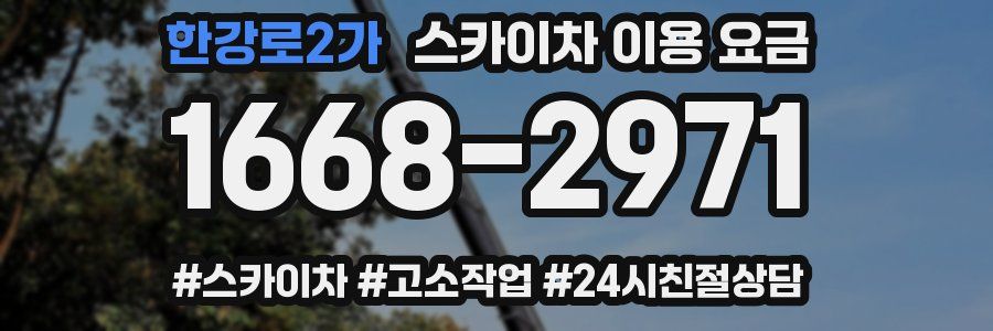 한강로2가 스카이차 이용 요금