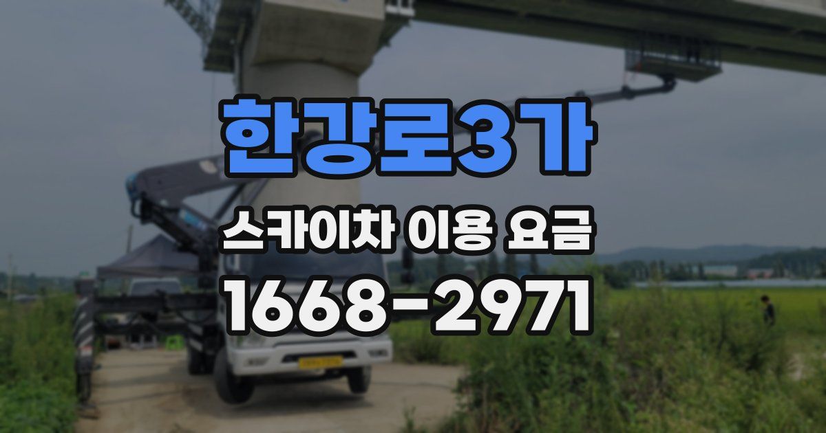 한강로3가 스카이차 이용 요금