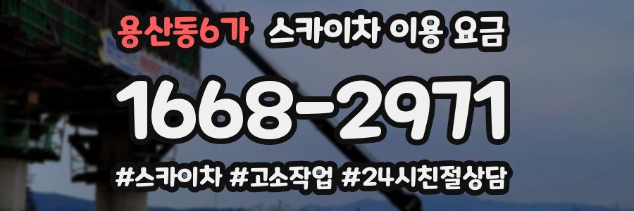 용산동6가 스카이차 이용 요금