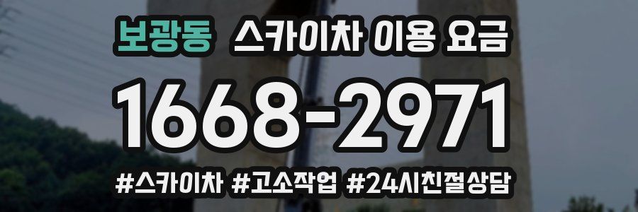 보광동 스카이차 이용 요금