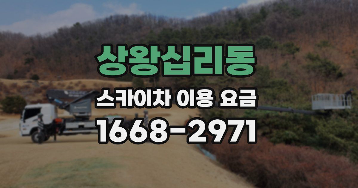 상왕십리동 스카이차 이용 요금