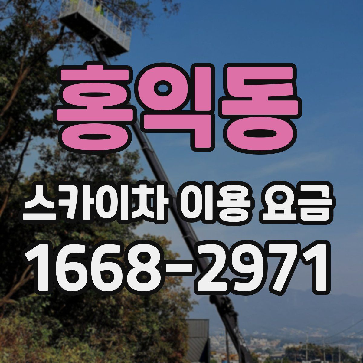 홍익동 스카이차 이용 요금