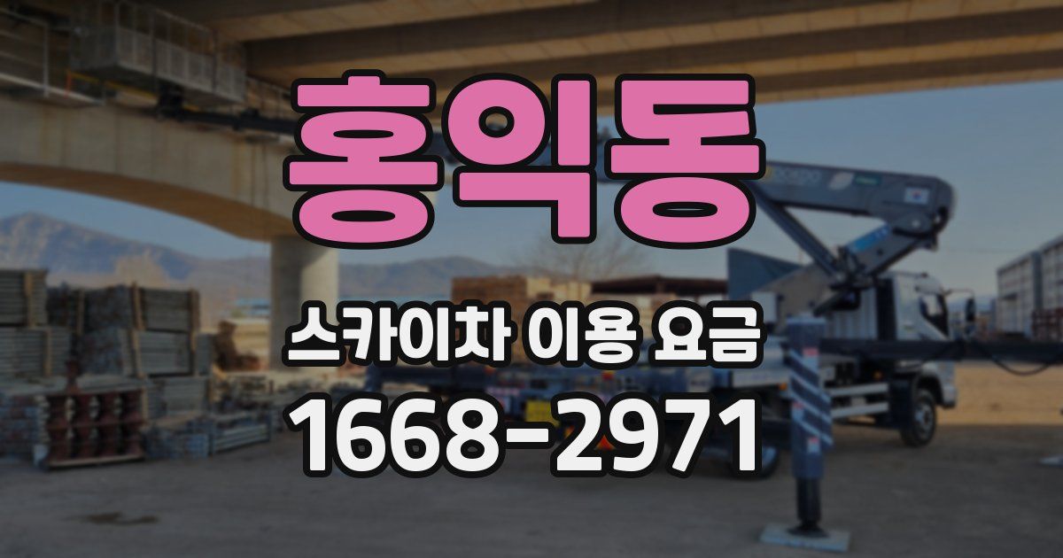 홍익동 스카이차 이용 요금
