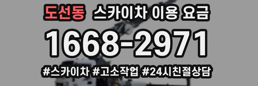 도선동 스카이차 이용 요금