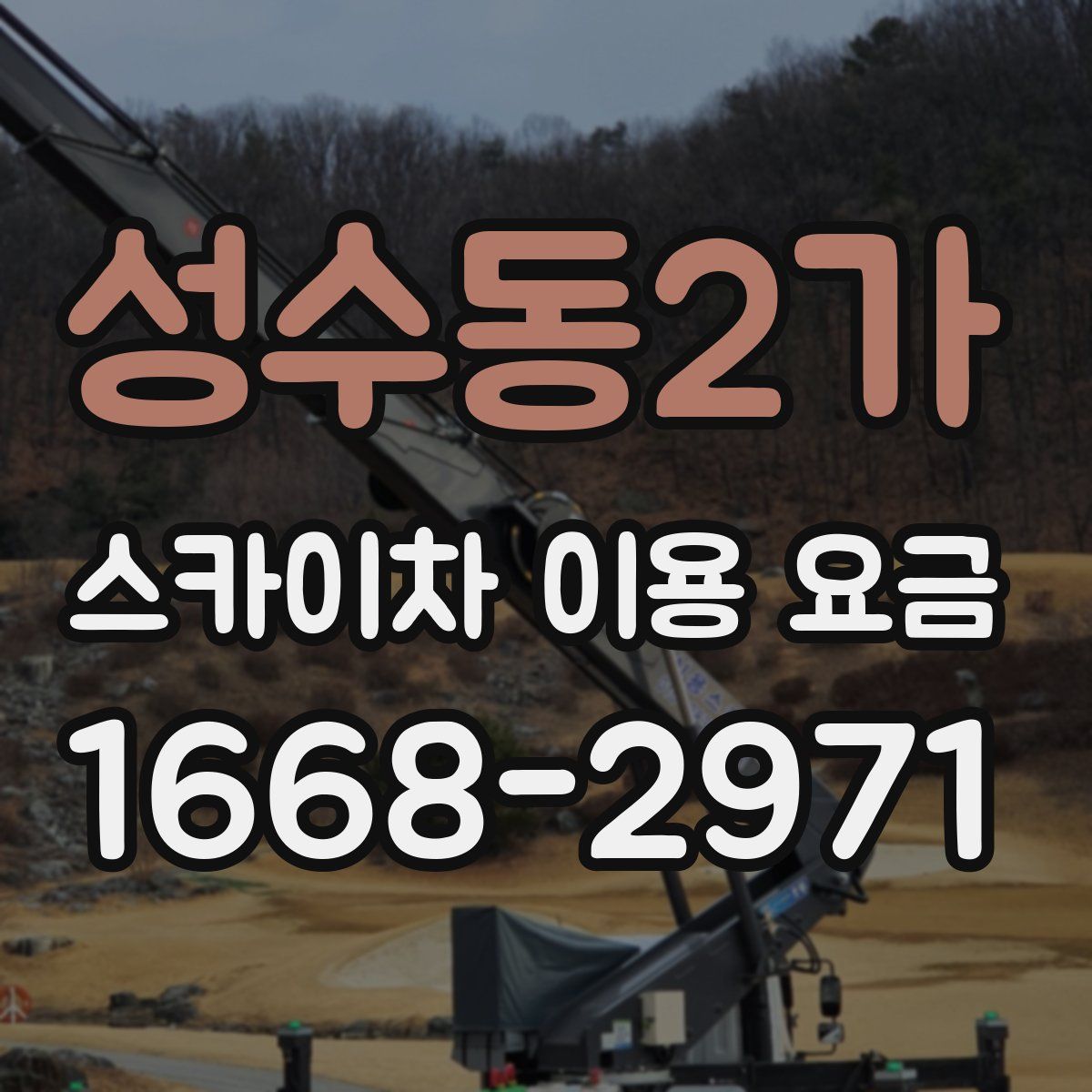 성수동2가 스카이차 이용 요금