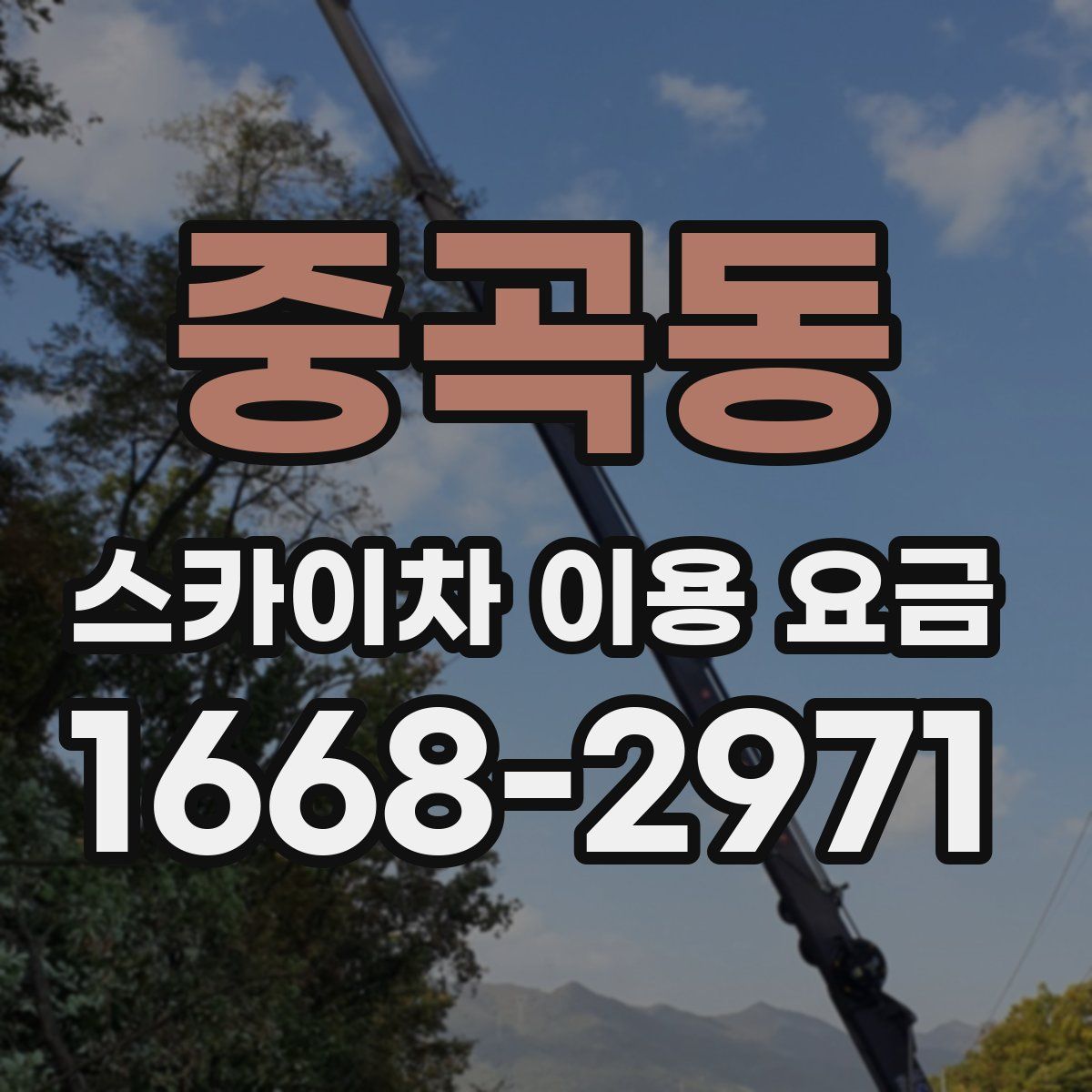 중곡동 스카이차 이용 요금