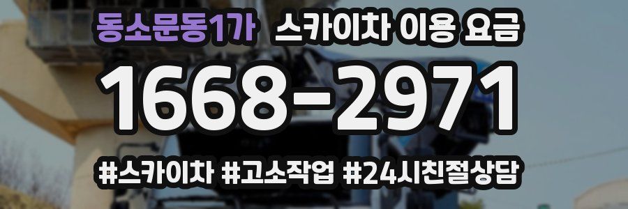 동소문동1가 스카이차 이용 요금