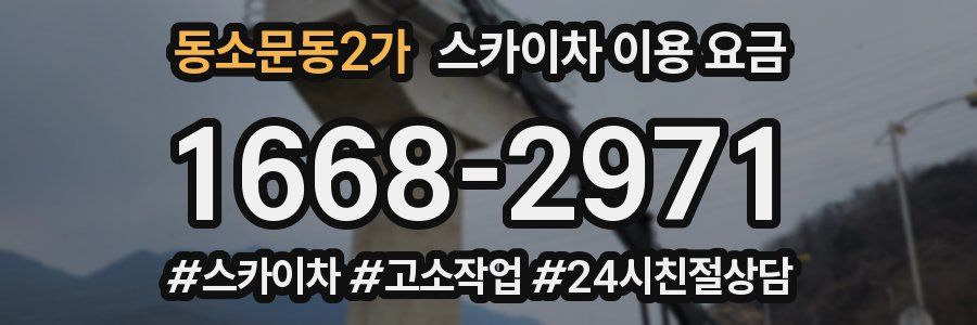 동소문동2가 스카이차 이용 요금