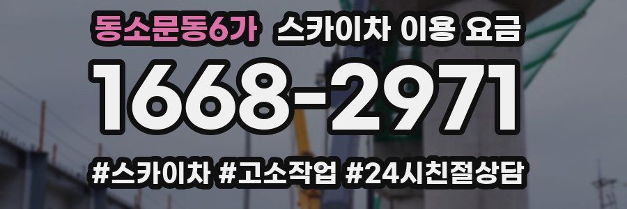 동소문동6가 스카이차 이용 요금
