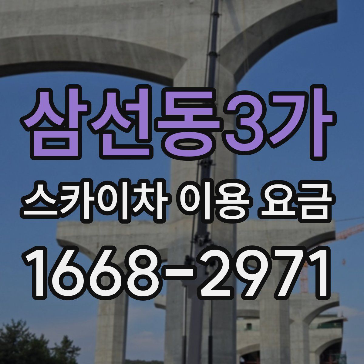 삼선동3가 스카이차 이용 요금