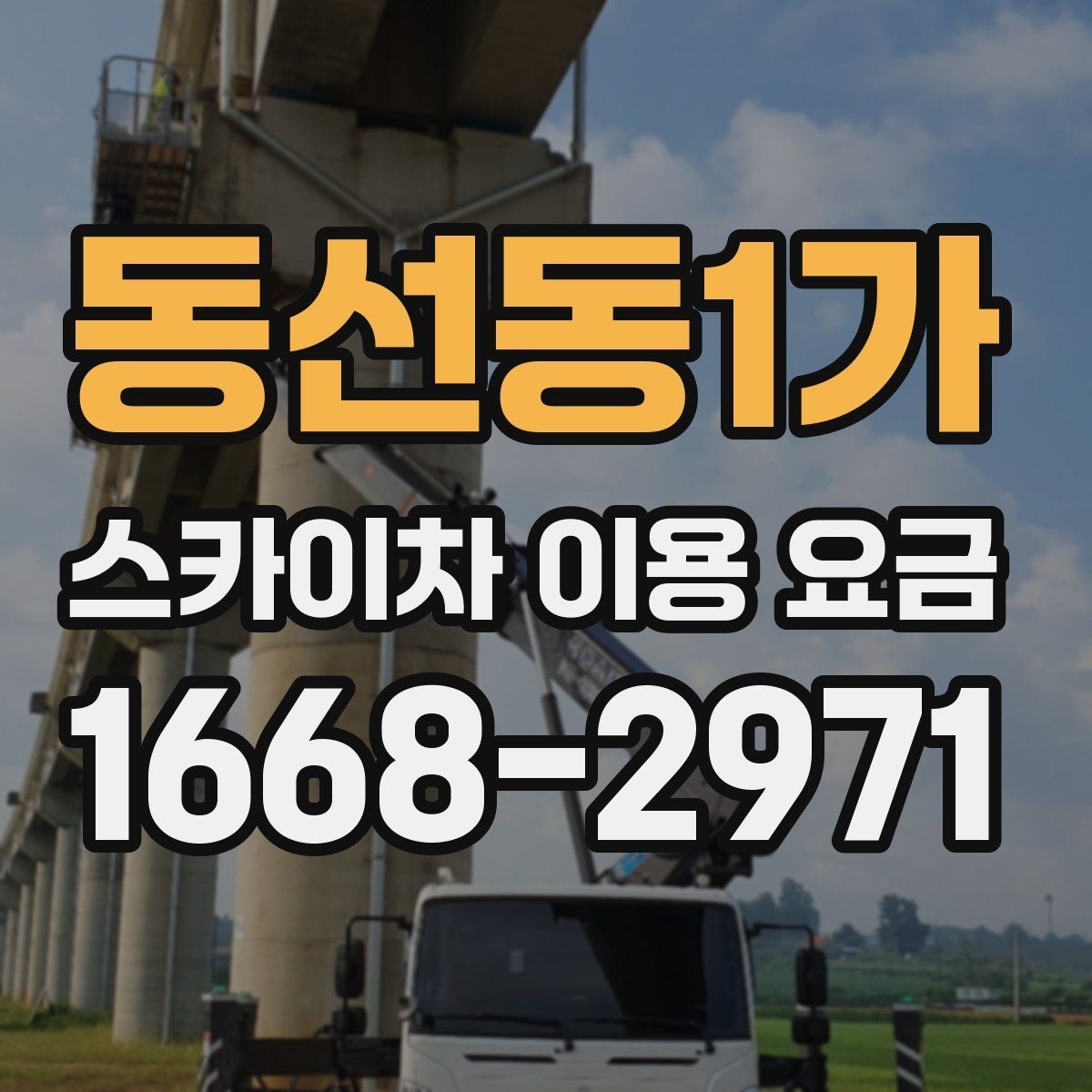 동선동1가 스카이차 이용 요금 비교 후 결정할 때 고려할 점