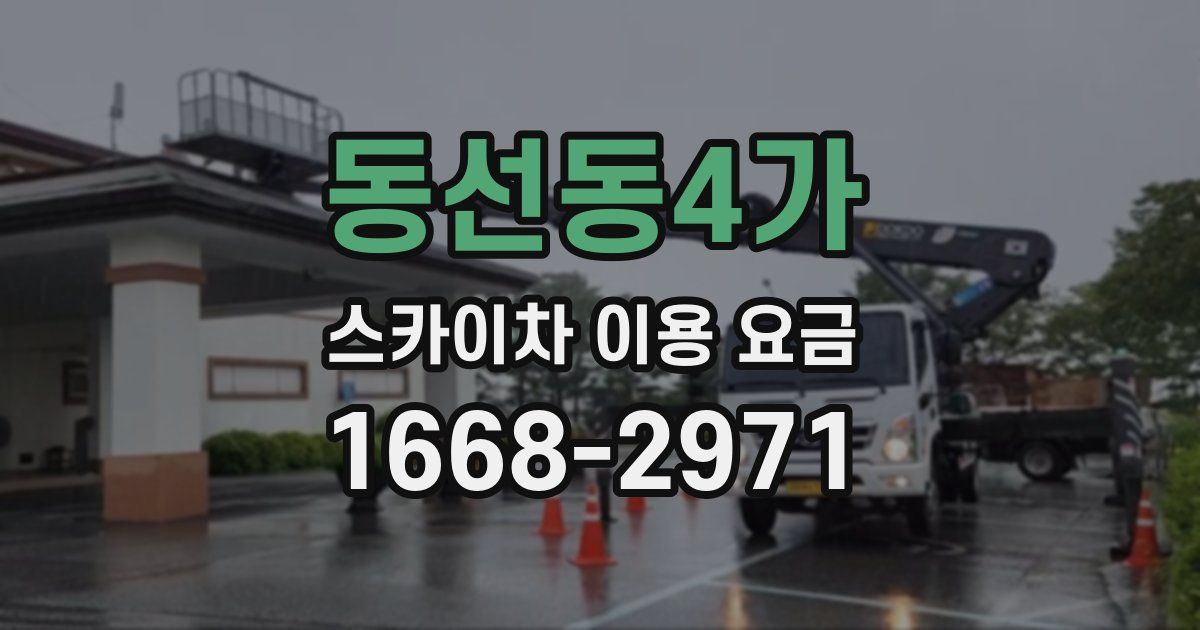 동선동4가 스카이차 이용 요금