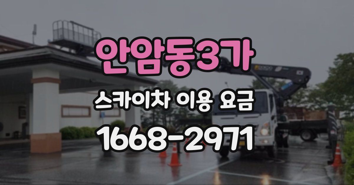 안암동3가 스카이차 이용 요금