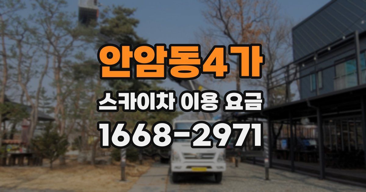 안암동4가 스카이차 이용 요금