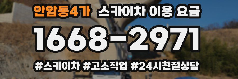 안암동4가 스카이차 이용 요금