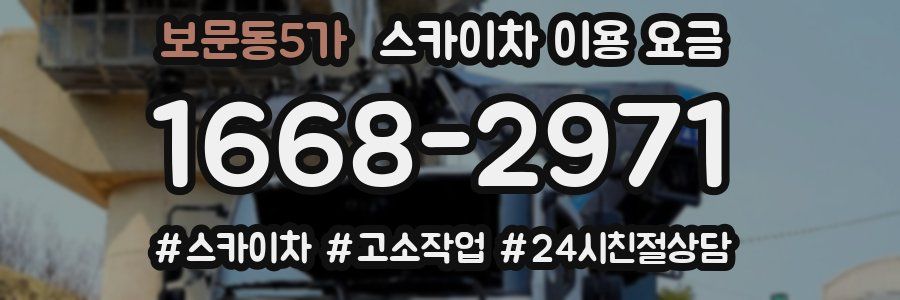 보문동5가 스카이차 이용 요금
