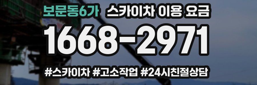 보문동6가 스카이차 이용 요금